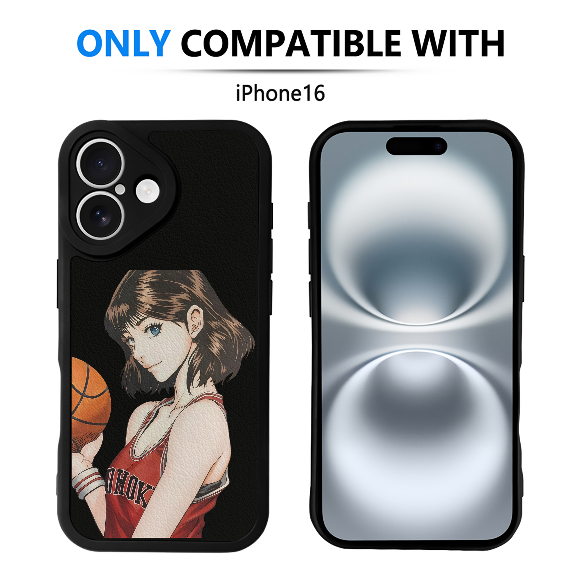 （画像用） SLAM DUNK／スラムダンク 【iPhone 16シリーズ対応】シリコンスマホケース（レザー調） 材質：シリコン